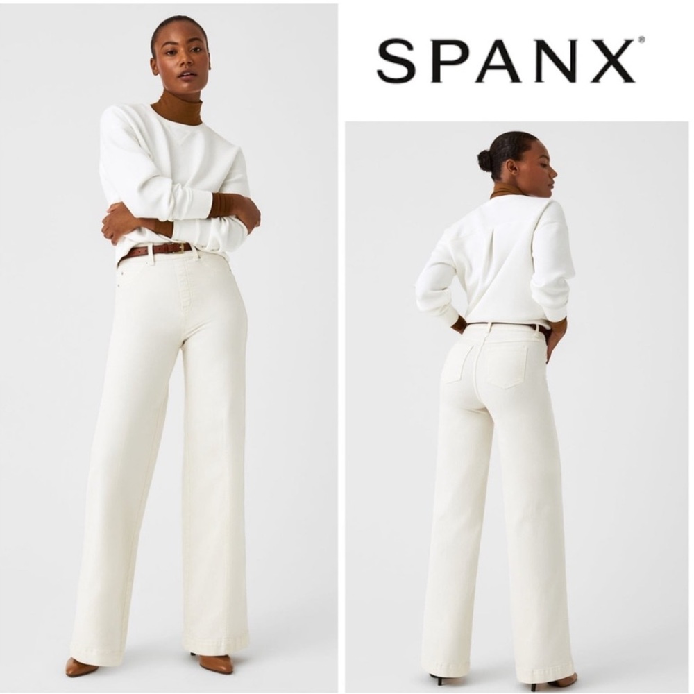 NWOT❣️ Spanx Seamed Front Wide Leg Jeans pants